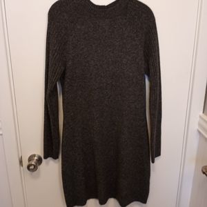 Dark Gray Sweater Dress